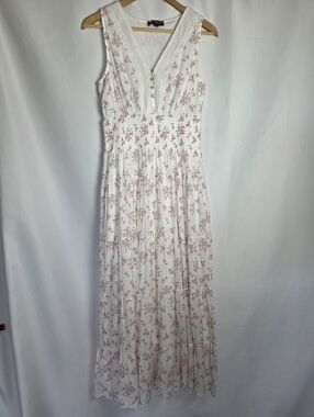 J. Gee Gauze Floral Sleeveless Maxi Dress